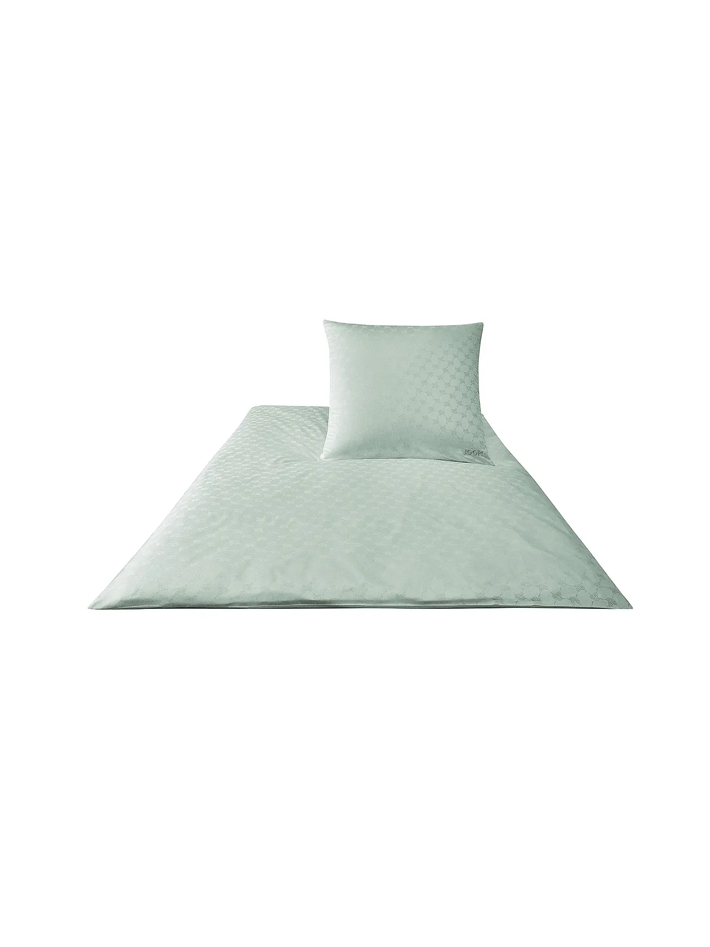 JOOP | Satin Bettwäsche Cornflower 70x90cm / 140x220cm Silber | 